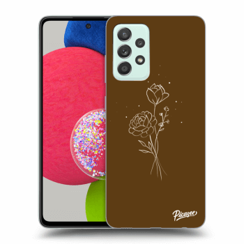 Hülle für Samsung Galaxy A73 5G - Brown flowers