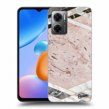 Hülle für Xiaomi Redmi 10 5G - Pink geometry