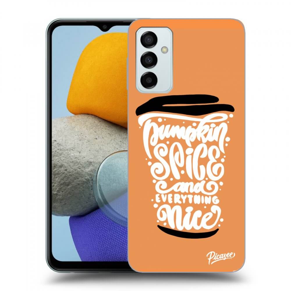Picasee Samsung Galaxy M23 5G Hülle - Transparentes Silikon - Pumpkin coffee