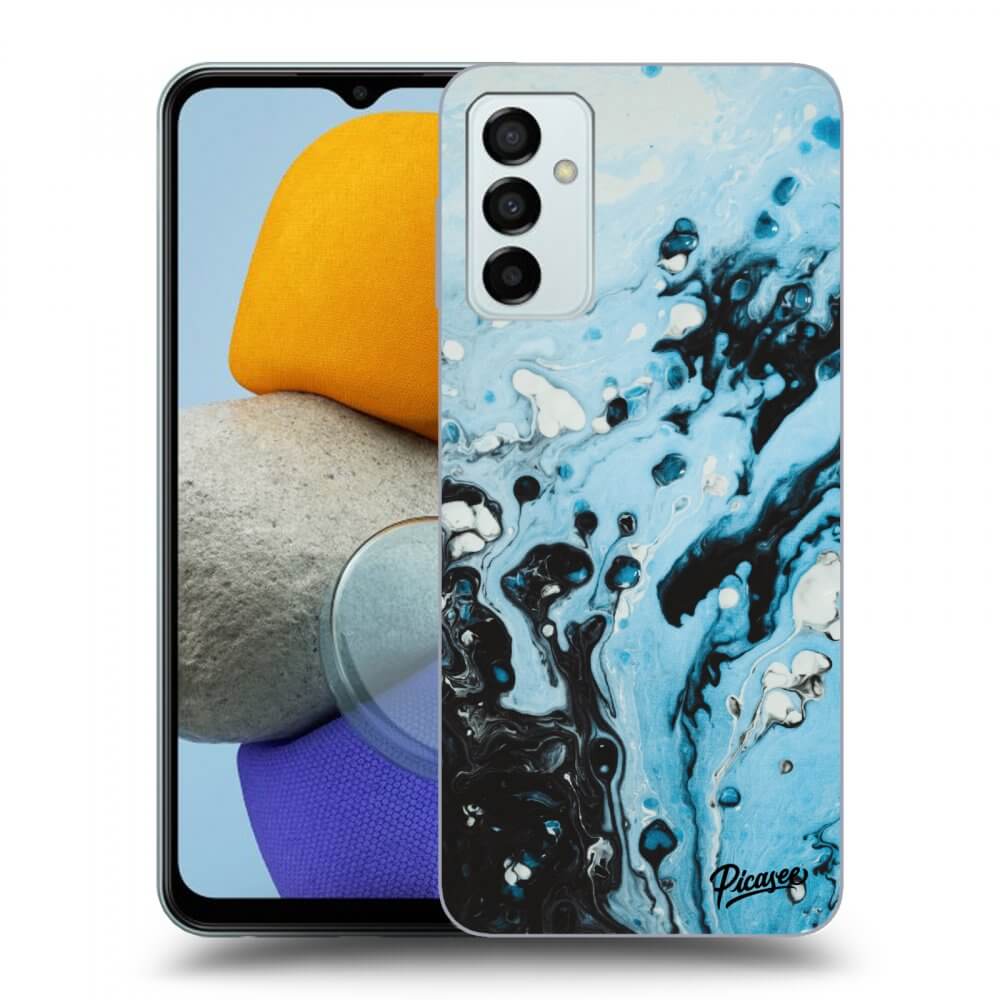 Picasee Samsung Galaxy M23 5G Hülle - Transparentes Silikon - Organic blue