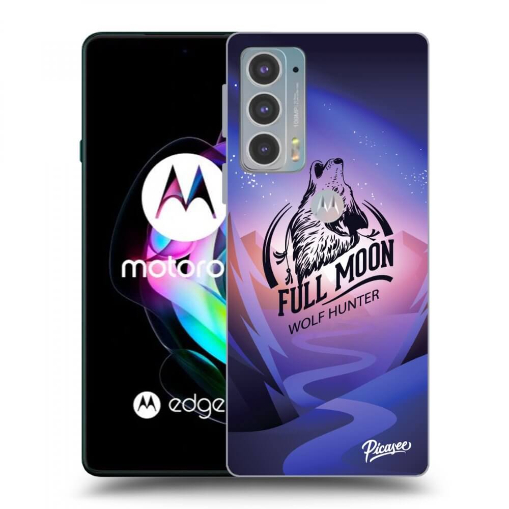 Picasee Motorola Edge 20 Hülle - Transparentes Silikon - Wolf
