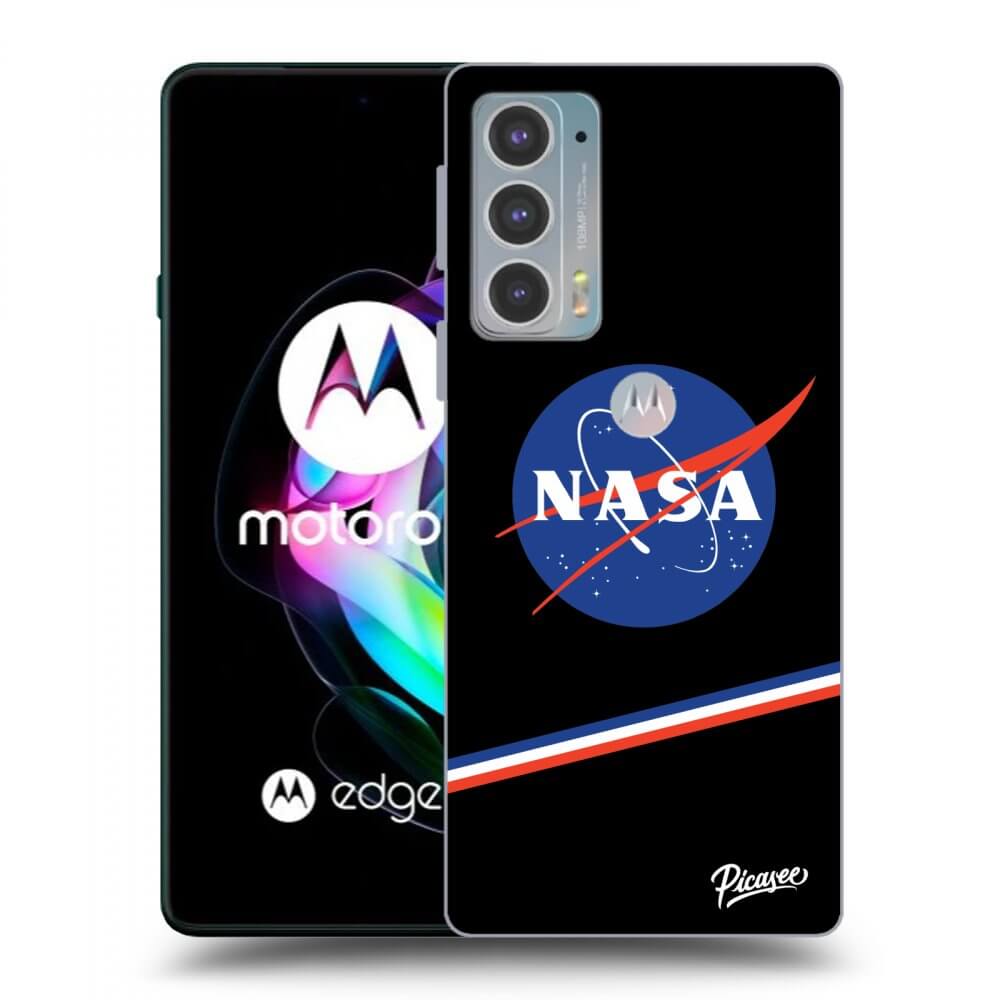 Picasee Motorola Edge 20 Hülle - Schwarzes Silikon - NASA Original