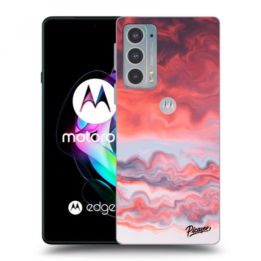 Picasee Motorola Edge 20 Hülle - Schwarzes Silikon - Sunset