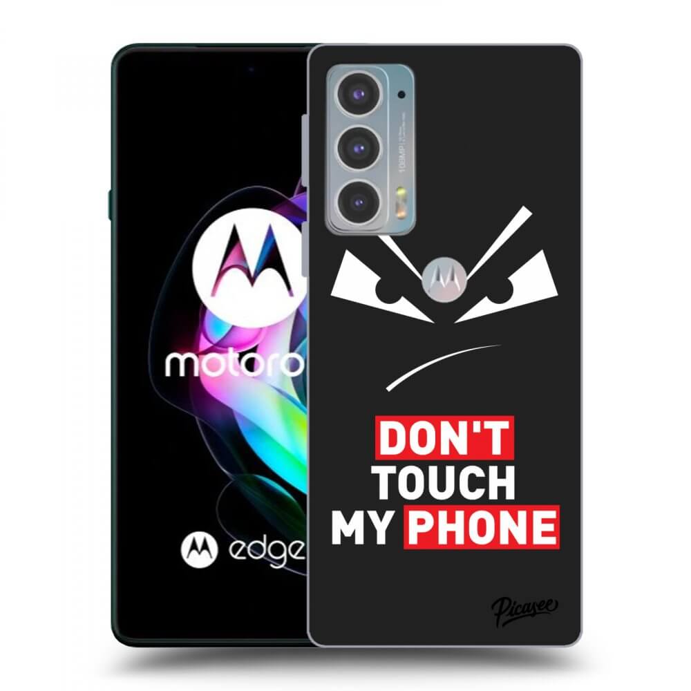 Picasee Motorola Edge 20 Hülle - Schwarzes Silikon - Evil Eye - Transparent