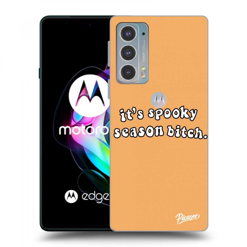 Picasee Motorola Edge 20 Hülle - Schwarzes Silikon - Spooky season