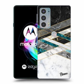 Hülle für Motorola Edge 20 - Black & White geometry