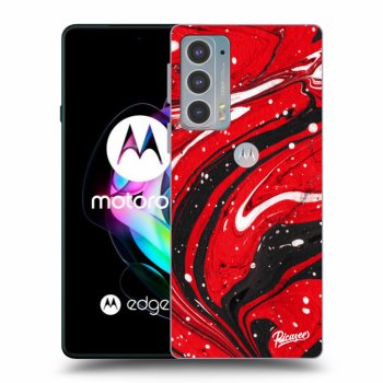 Hülle für Motorola Edge 20 - Red black