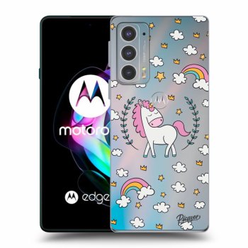 Hülle für Motorola Edge 20 - Einhorn Sternenhimmel