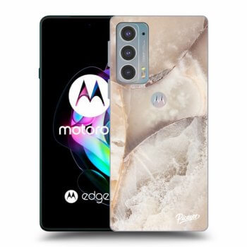 Hülle für Motorola Edge 20 - Cream marble
