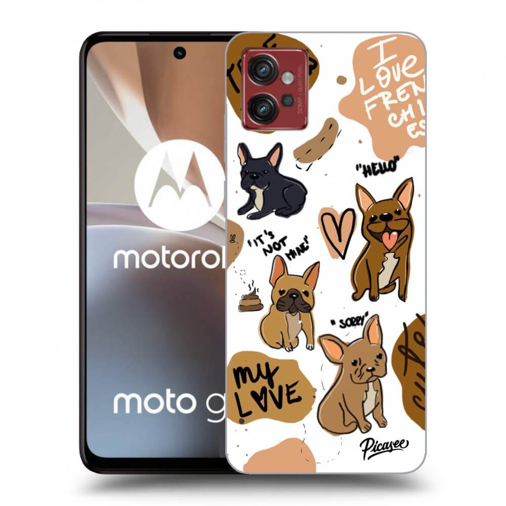 Picasee Motorola Moto G32 Hülle - Schwarzes Silikon - Frenchies