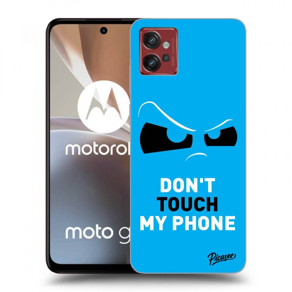Picasee Motorola Moto G32 Hülle - Schwarzes Silikon - Cloudy Eye - Blue