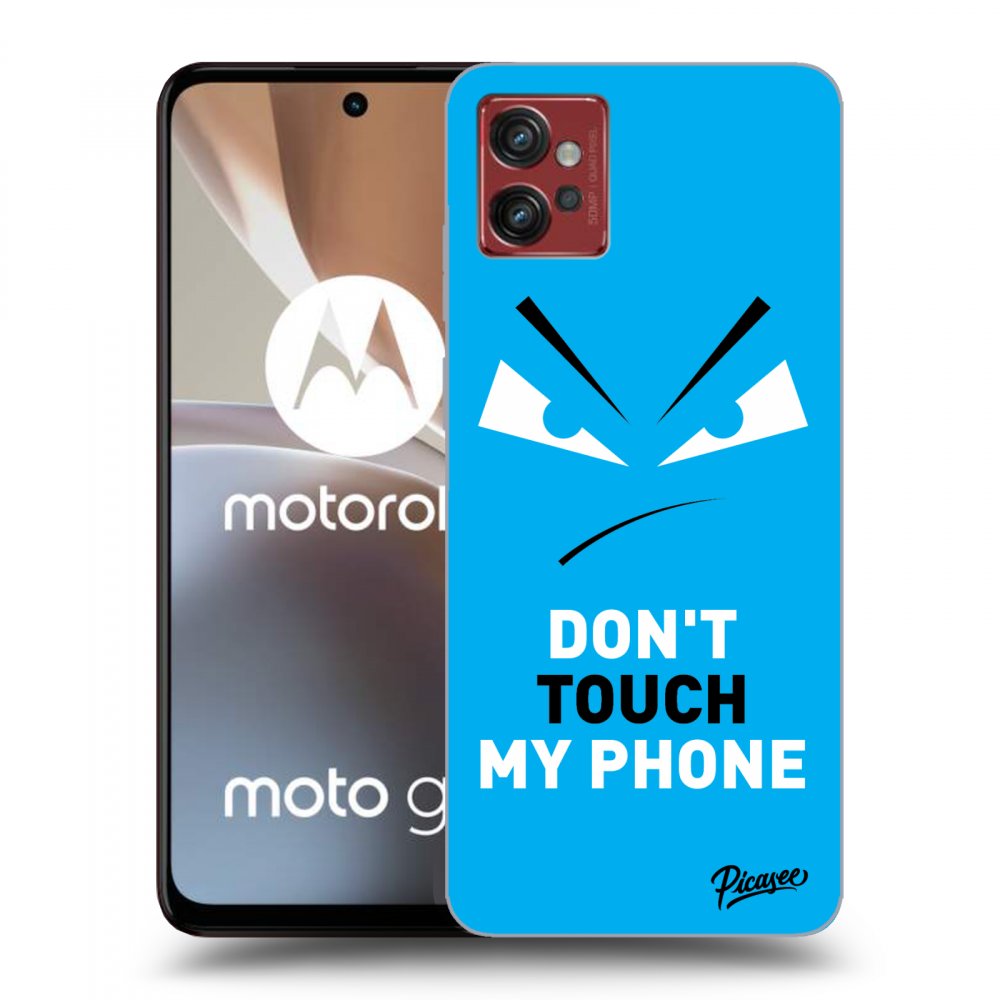 Picasee Motorola Moto G32 Hülle - Schwarzes Silikon - Evil Eye - Blue