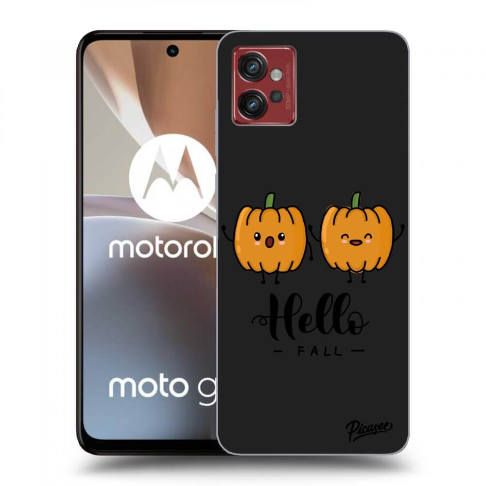 Picasee Motorola Moto G32 Hülle - Schwarzes Silikon - Hallo Fall