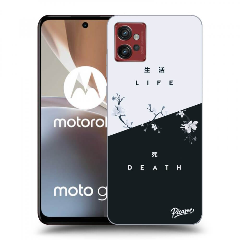 Picasee Motorola Moto G32 Hülle - Schwarzes Silikon - Life - Death
