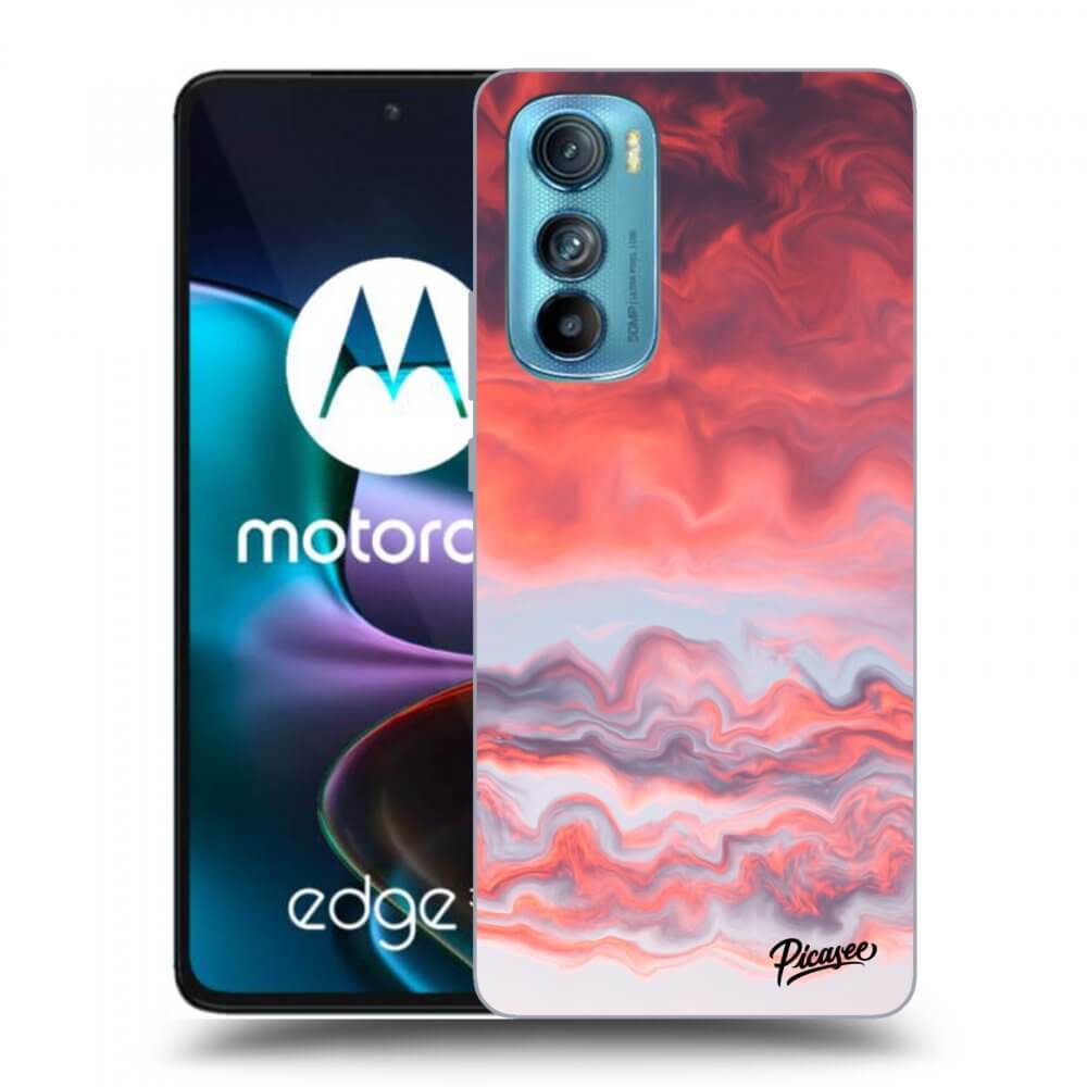 Picasee Motorola Edge 30 Hülle - Transparentes Silikon - Sunset