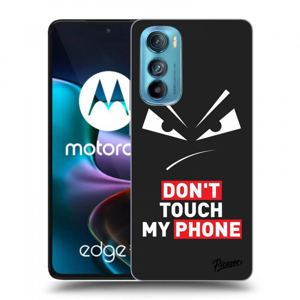Picasee Motorola Edge 30 Hülle - Schwarzes Silikon - Evil Eye - Transparent