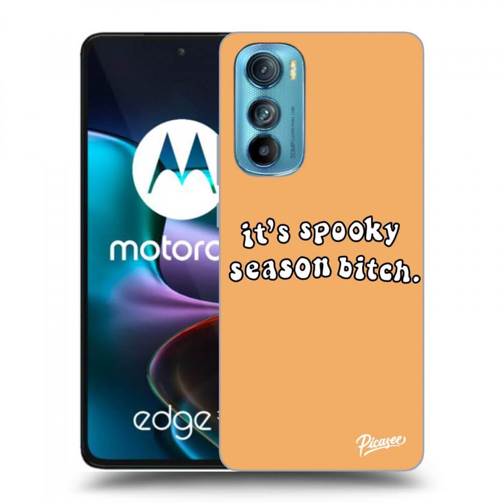 Picasee Motorola Edge 30 Hülle - Schwarzes Silikon - Spooky season
