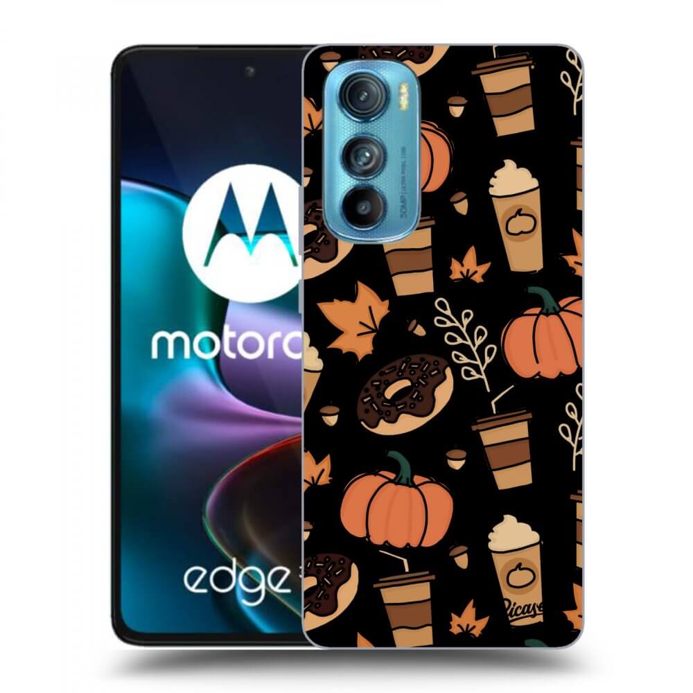 Picasee Motorola Edge 30 Hülle - Schwarzes Silikon - Fallovers