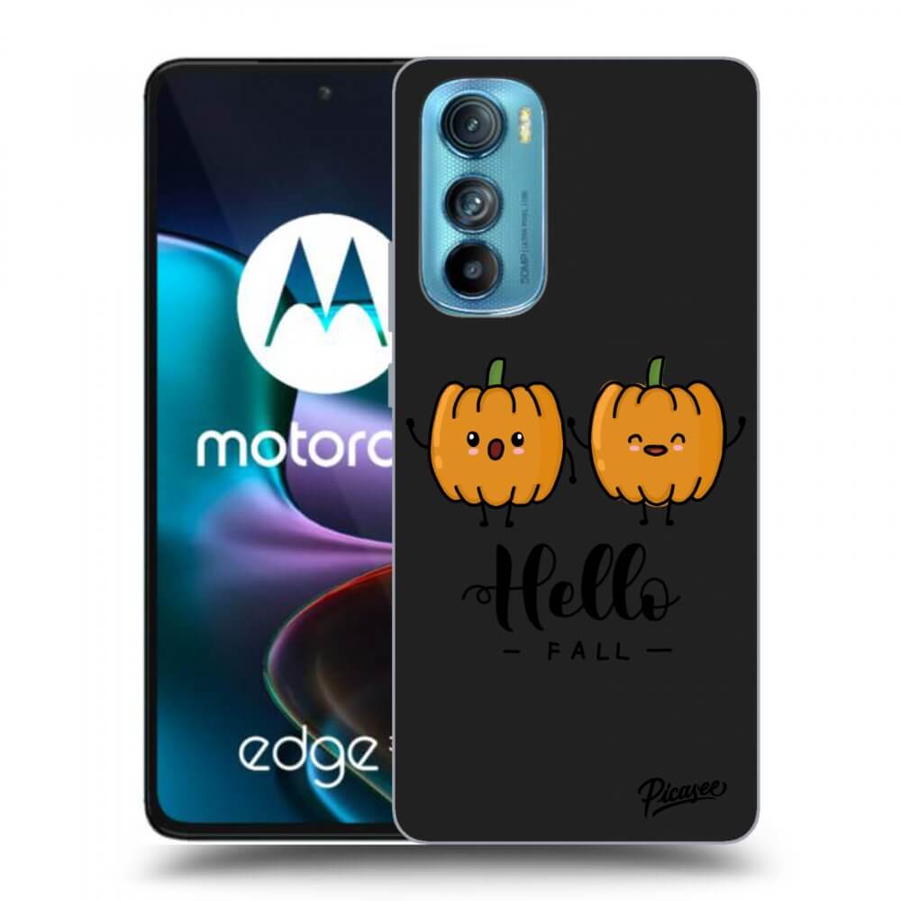Picasee Motorola Edge 30 Hülle - Schwarzes Silikon - Hallo Fall