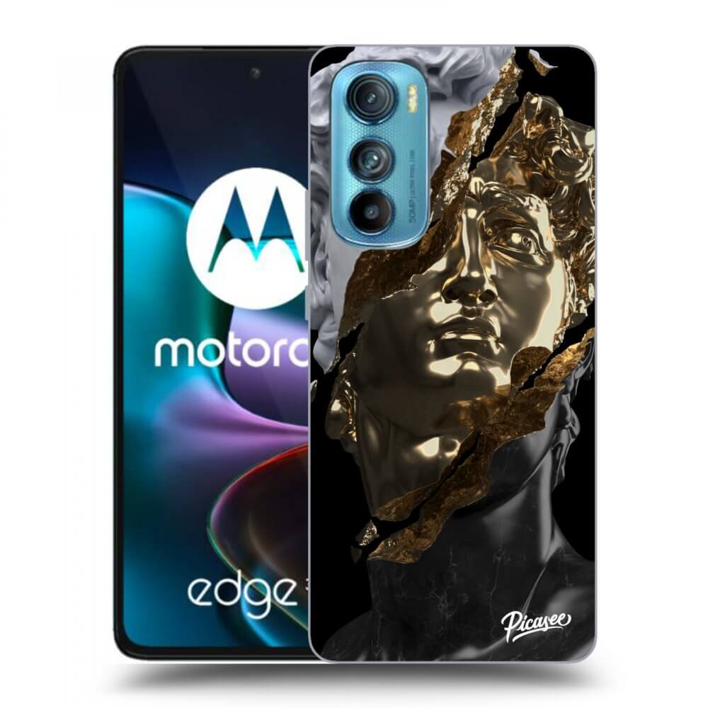 Picasee Motorola Edge 30 Hülle - Schwarzes Silikon - Trigger