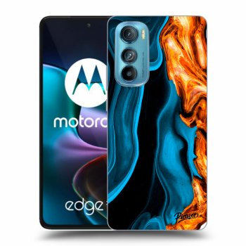Hülle für Motorola Edge 30 - Gold blue