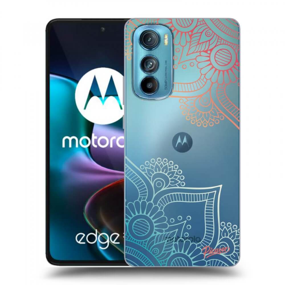 Picasee Motorola Edge 30 Hülle - Transparentes Silikon - Flowers pattern