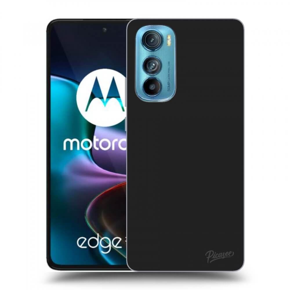 Picasee Motorola Edge 30 Hülle - Schwarzes Silikon - Clear