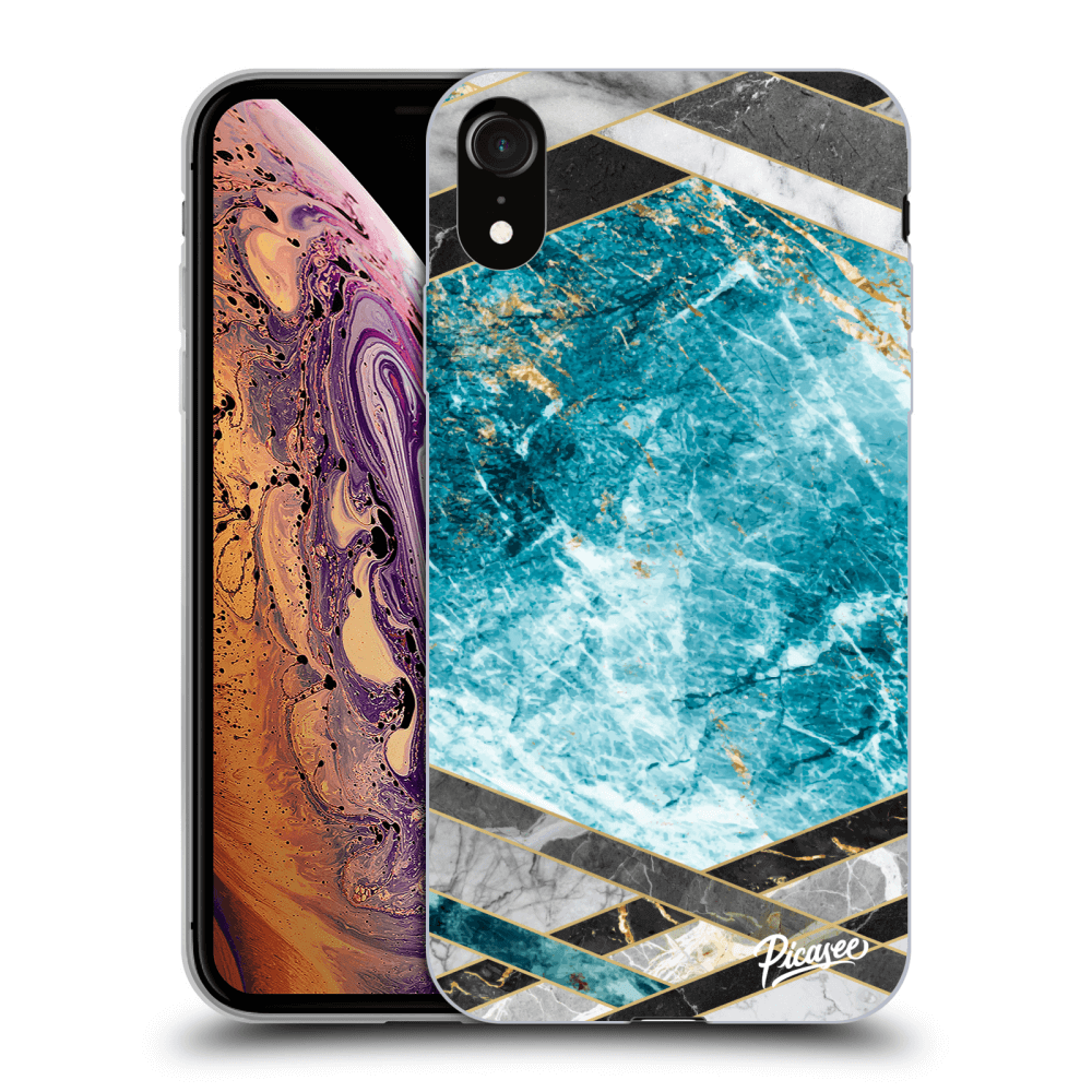 Picasee ULTIMATE CASE für Apple iPhone XR - Blue geometry