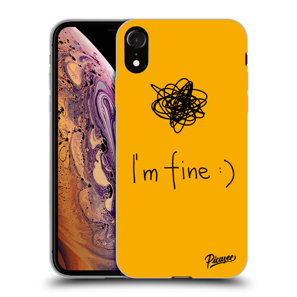 Picasee ULTIMATE CASE für Apple iPhone XR - I am fine