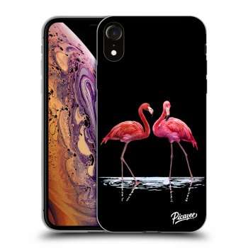 Hülle für Apple iPhone XR - Flamingos couple