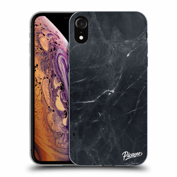 Hülle für Apple iPhone XR - Black marble