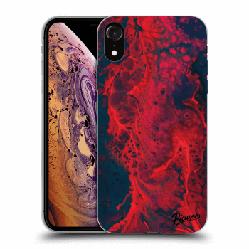 Picasee Apple iPhone XR Hülle - Transparentes Silikon - Organic red
