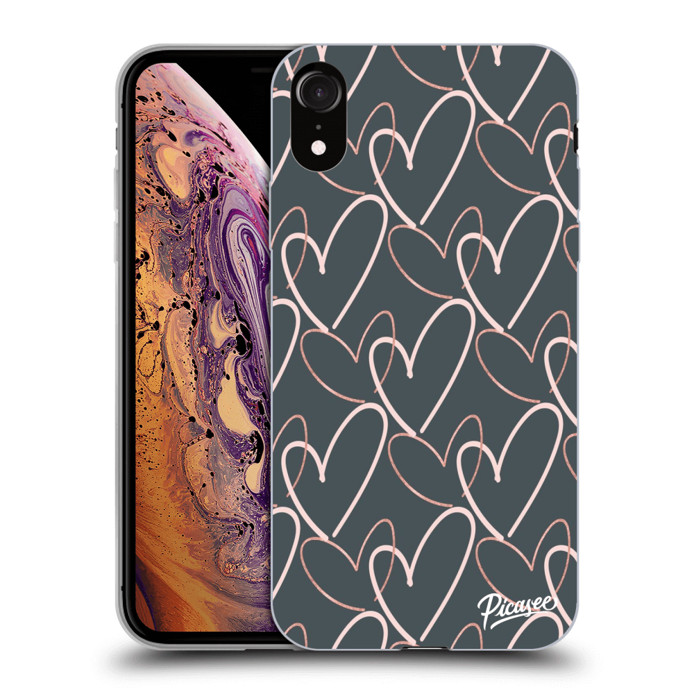 Picasee Apple iPhone XR Hülle - Transparentes Silikon - Lots of love
