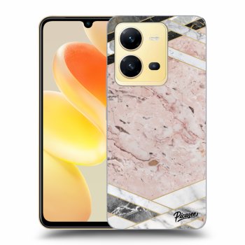 Hülle für Vivo X80 Lite - Pink geometry