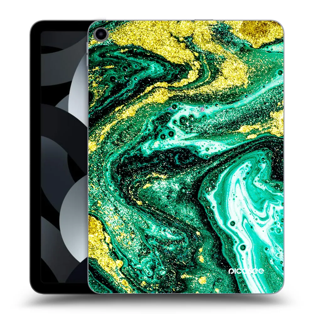 Picasee transparente Silikonhülle für Apple iPad Pro 11" 2019 (1.gen.) - Green Gold