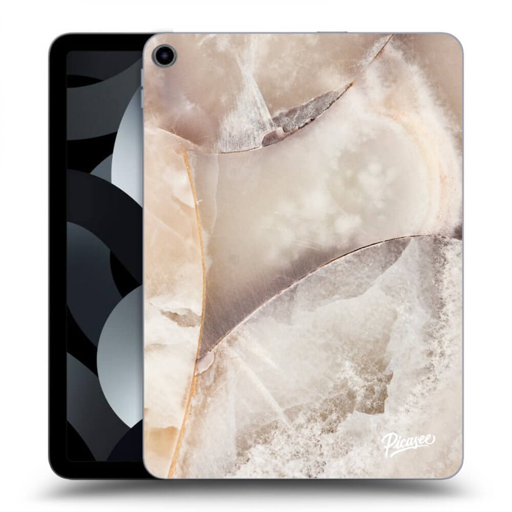 Picasee Apple iPad Pro 11" 2019 (1.generace) Hülle - Transparentes Silikon - Cream marble