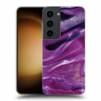 Hülle für Samsung Galaxy S23 5G - Purple glitter