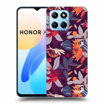Hülle für Honor X8 5G - Purple Leaf