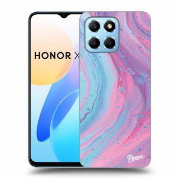 Hülle für Honor X8 5G - Pink liquid