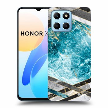 Hülle für Honor X6 - Blue geometry