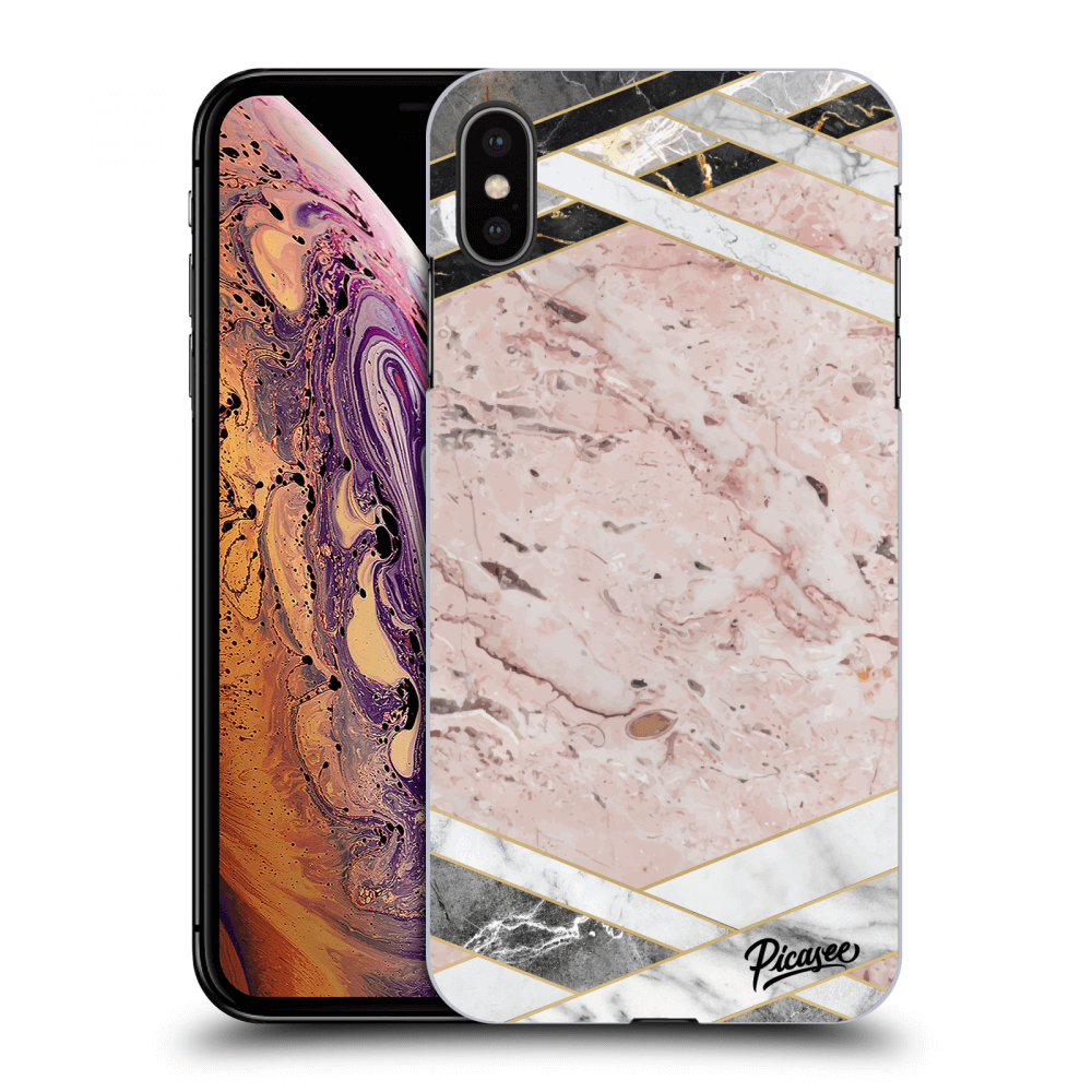 Picasee ULTIMATE CASE für Apple iPhone XS Max - Pink geometry