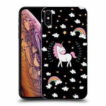 Hülle für Apple iPhone XS Max - Einhorn Sternenhimmel