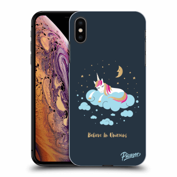 Picasee Apple iPhone XS Max Hülle - Transparentes Silikon - Believe In Unicorns