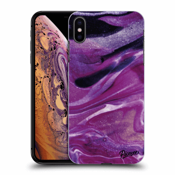 Hülle für Apple iPhone XS Max - Purple glitter