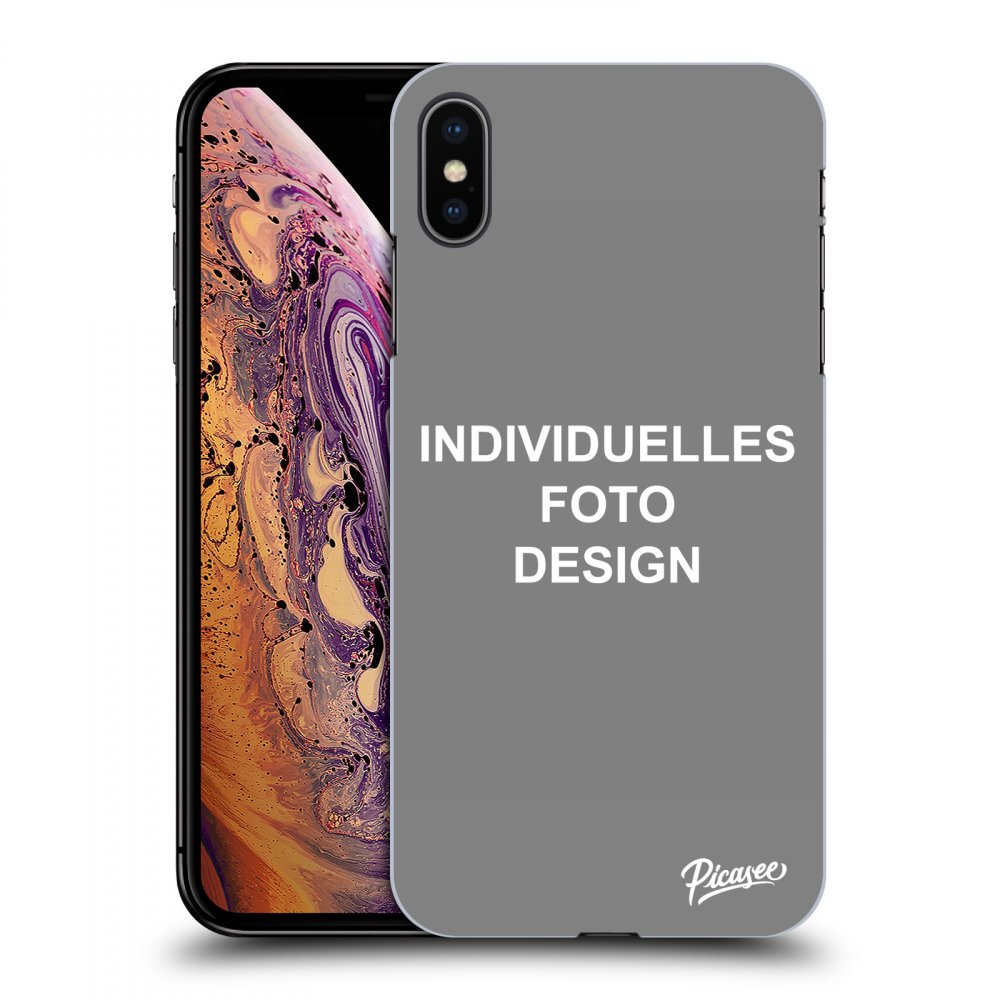 Picasee Apple iPhone XS Max Hülle - Transparentes Silikon - Individuelles Fotodesign