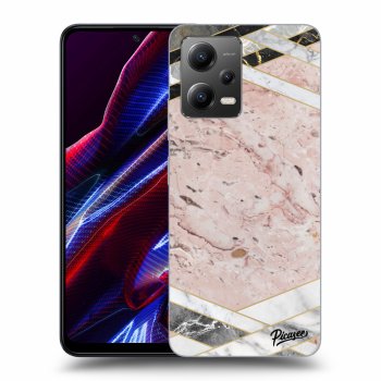 Hülle für Xiaomi Poco X5 - Pink geometry