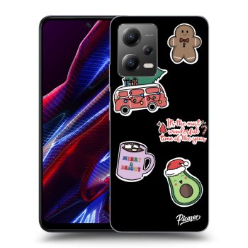 Hülle für Xiaomi Poco X5 - Christmas Stickers