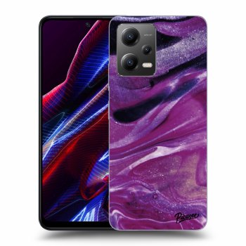 Hülle für Xiaomi Poco X5 - Purple glitter