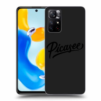 Picasee Xiaomi Redmi Note 11S 5G Hülle - Schwarzes Silikon - Picasee - old logo - black
