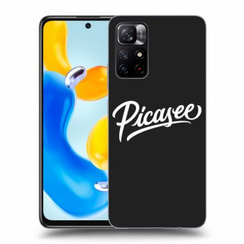 Picasee Xiaomi Redmi Note 11S 5G Hülle - Schwarzes Silikon - Picasee - old logo - white